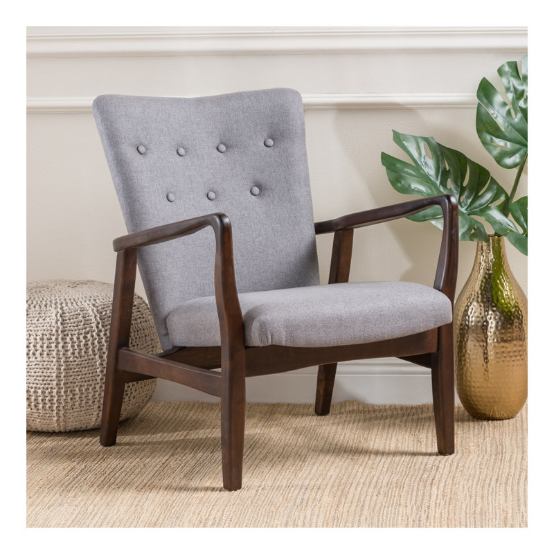 Chaise avec accoudoirs, Gris