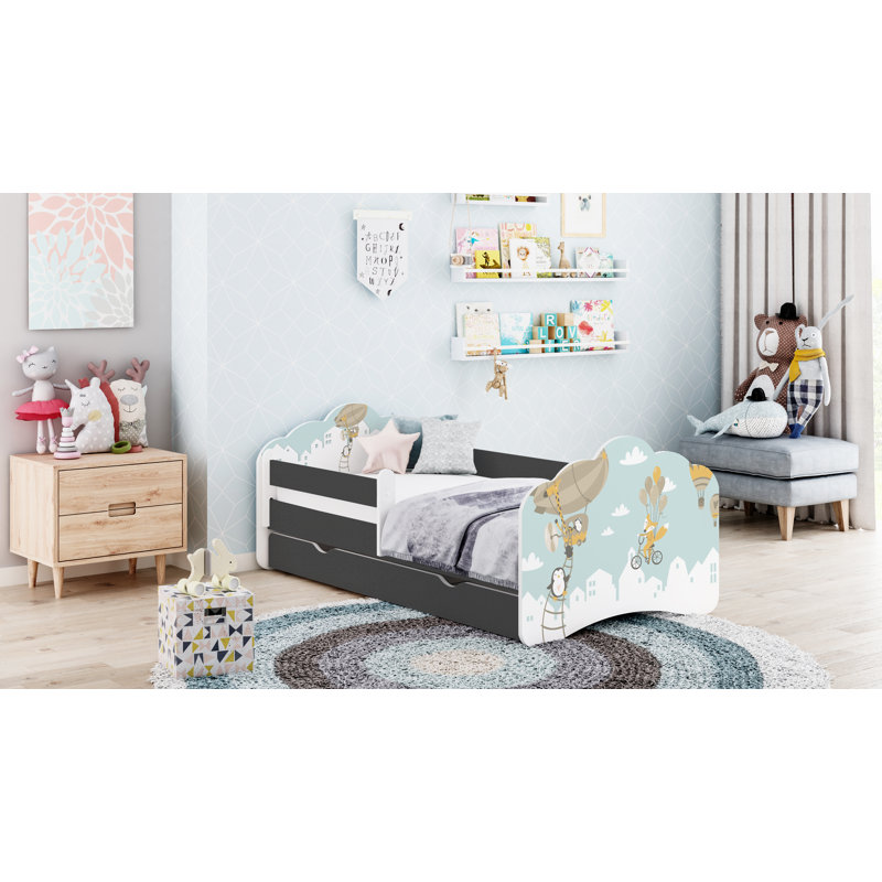 Essex Kids UK Toddler - DE 70 X 140 Cm with Drawers, Graphite