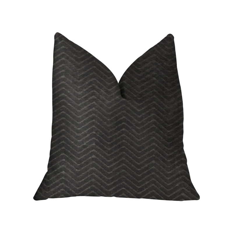Coussin décoratif Luxury Moon, 24 po x 24 po, Noir