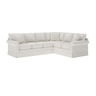 Canapé modulaire rembourré de 115 po avec coussins en mélange de duvet et pièces en mousse 115 po Friedman