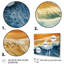 Vue aérienne de la plage bleue et orange II - art mural plage-1767174594-1767174641