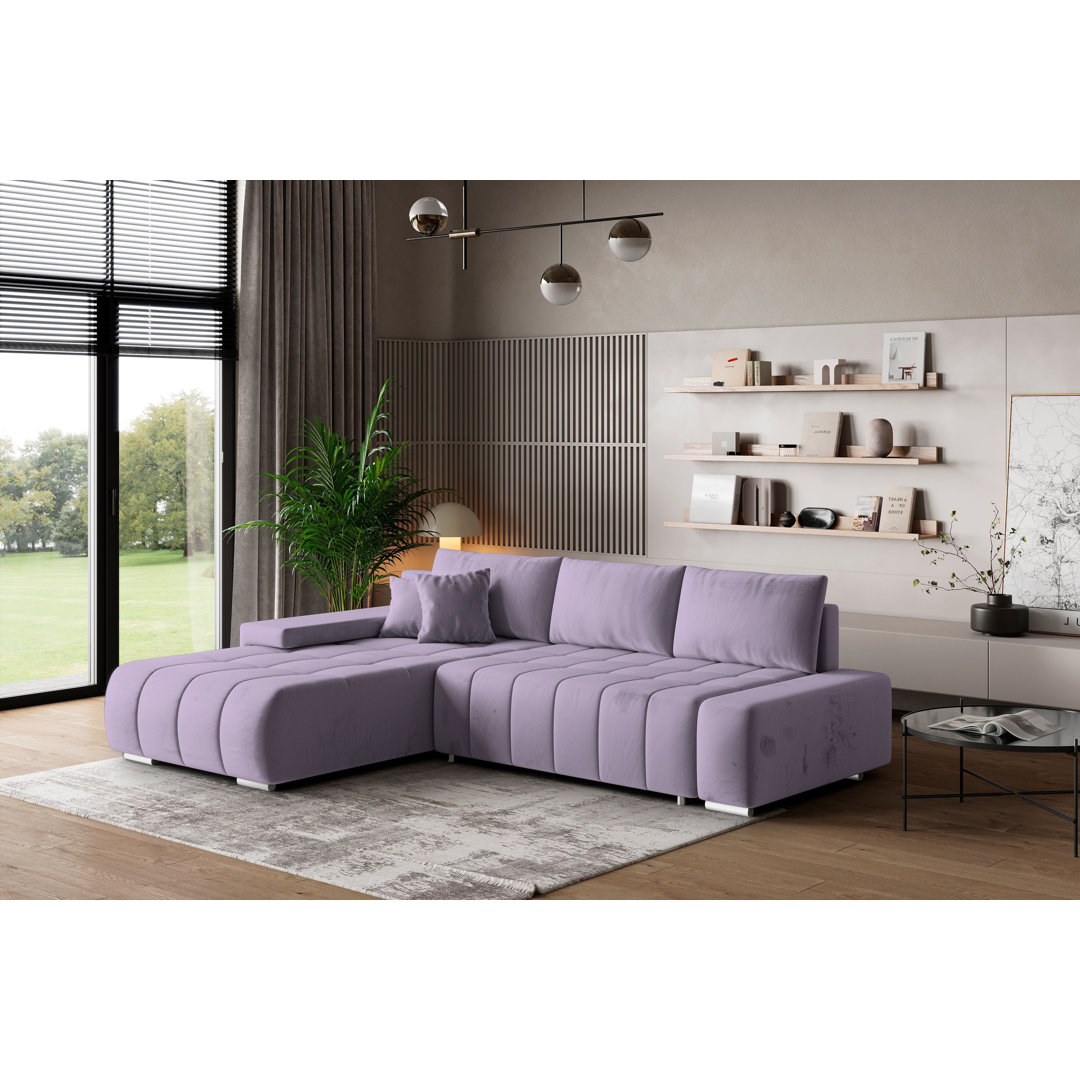 Ecksofa Berthoud mit Bettfunktion