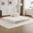 Compression Mahjong Sofa,Convertible Floor Sofa Bed,DIY Boneless Modular Sectional Sofa,No Assembly Required,Circle Fleece Fabric,Oversized Single Seater With 1 Pillow And 1 Ottoman,White-1226133358