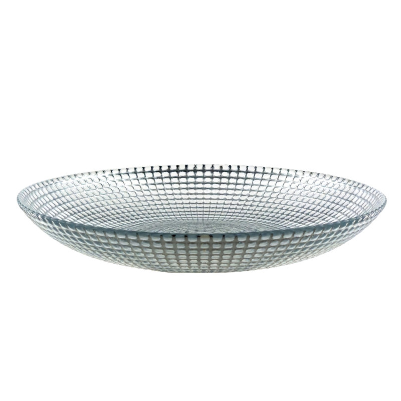 Ensemble de 6 assiettes à soupe en verre doré Pyle, Argent