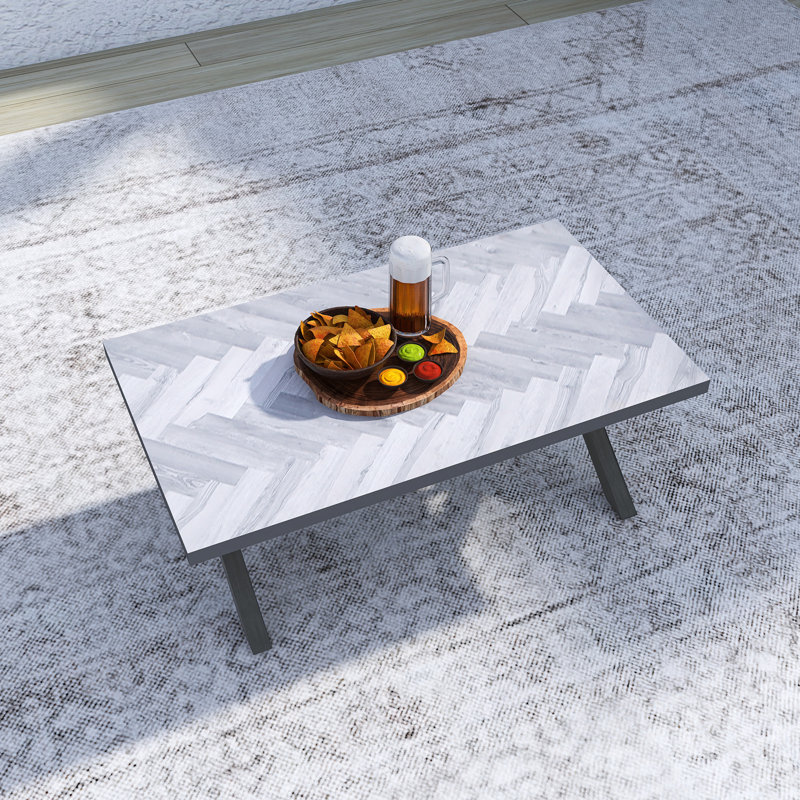 Table basse en X, Gris foncé