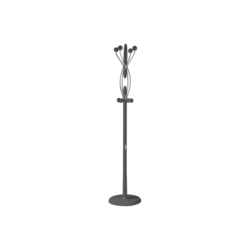 Jana Freestanding 8 - Hook Coat Rack, Grey