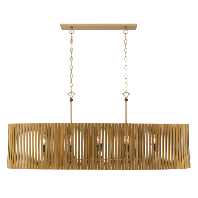 Aven 52" 8-Light Linear Chandelier