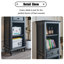 Noir massif + vitrines en bois manufacturé