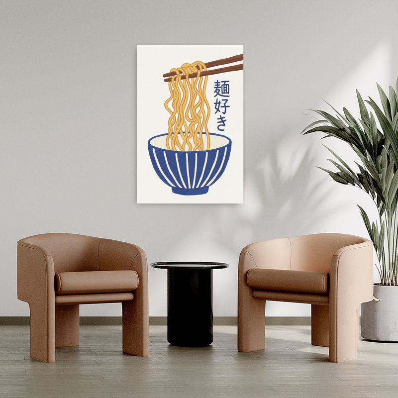 Art mural contemporain Delici Ramen Bowl, H 36 po x l 24 po