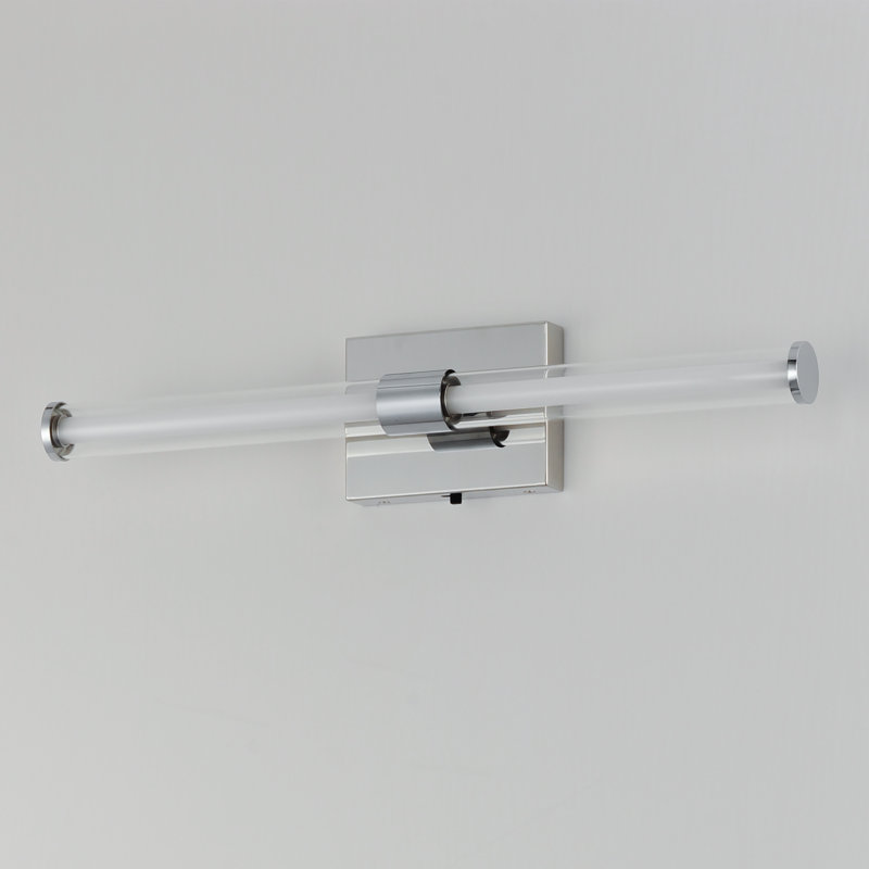 Barre d'éclairage de salle de bain Machaela, Chrome poli