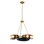 Hopper 9-Light Unique / Statement Wagon Wheel Chandelier