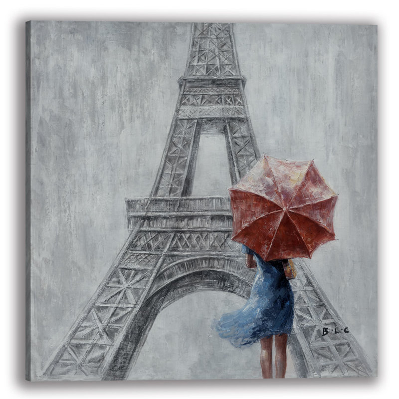 " Parisian Grace " Painting Print, 12" H x 12" W x 1" D
