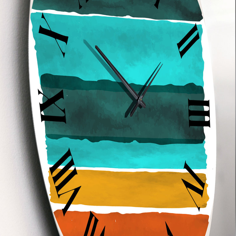Horloge murale abstraite, Moyen