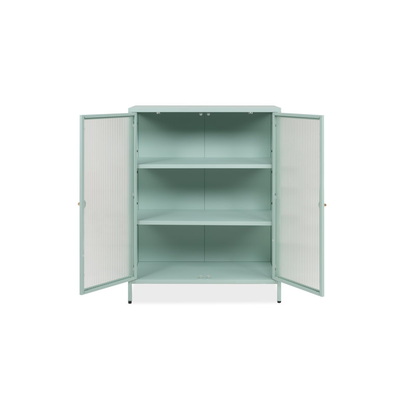 Aumya Steel Modern Storage Unit Accent Chest