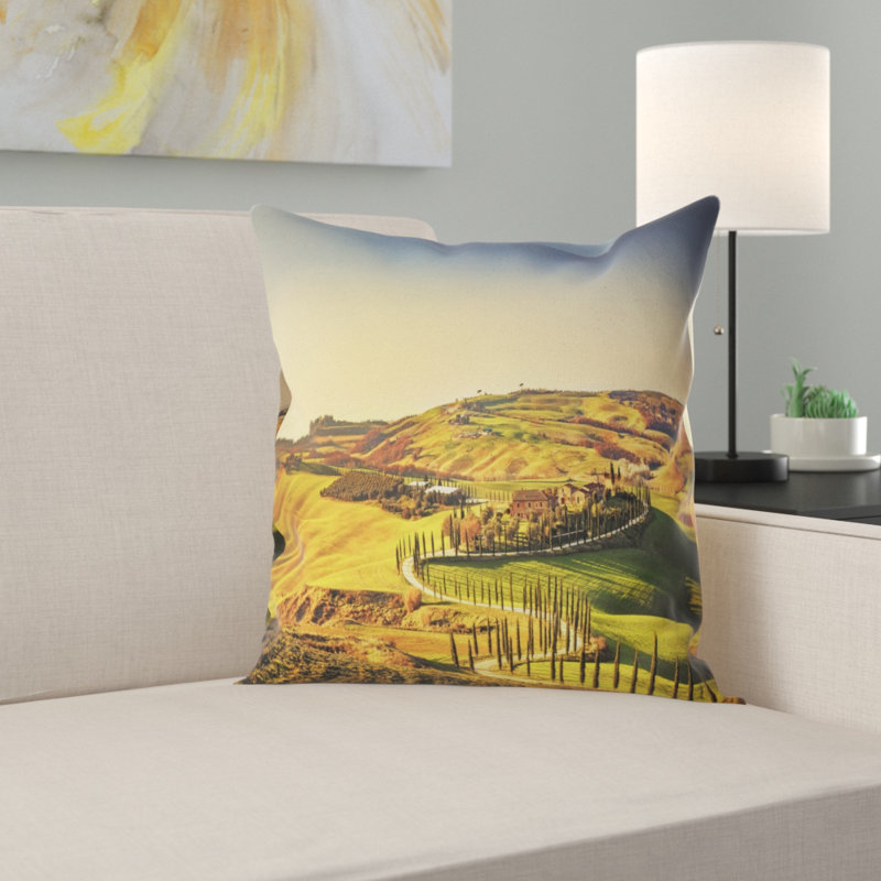 Coussin décoratif Crete Senesi, 16 po x 1 po