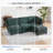 92" Modular Sectional Sofa with Storage & Removable Covers, L-Shaped Convertible 4-Seater Couch with Movable Ottoman, Modern Sleeper-Ready Sectional-226305170