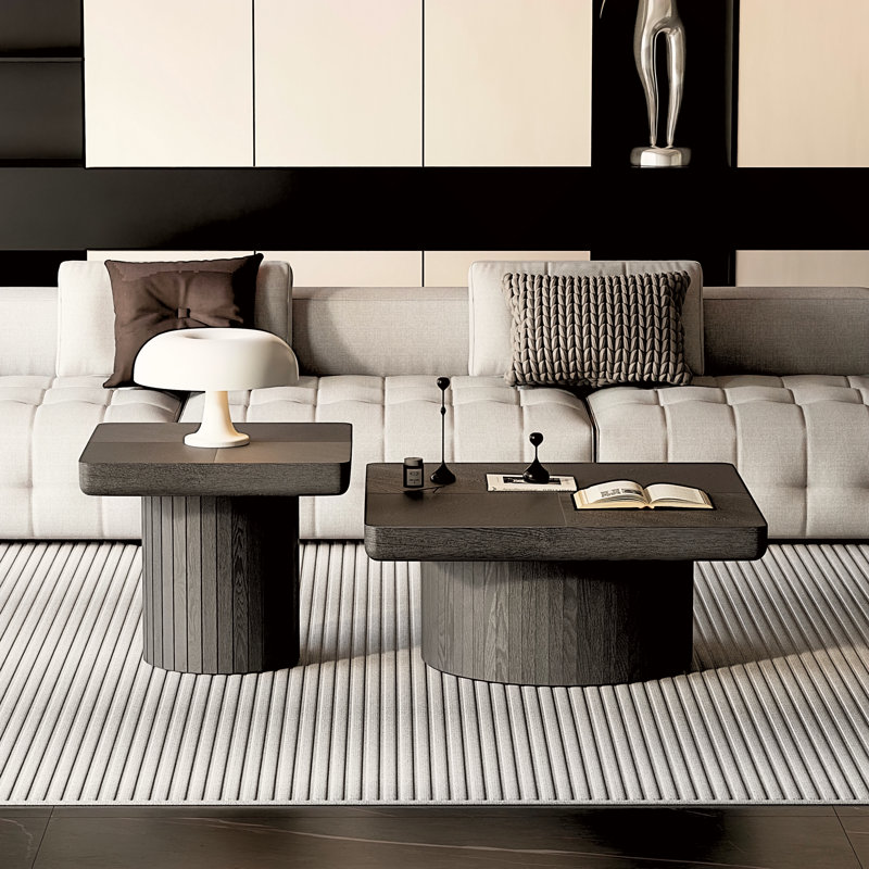 Ensemble de tables basses Modern Modern, Noir