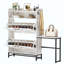 Armoire à chaussures de grande capacité de style maison de campagne avec tiroirs réglables et tablettes ouvertes pour l'organisation du vestibule-1487487396-1474724115