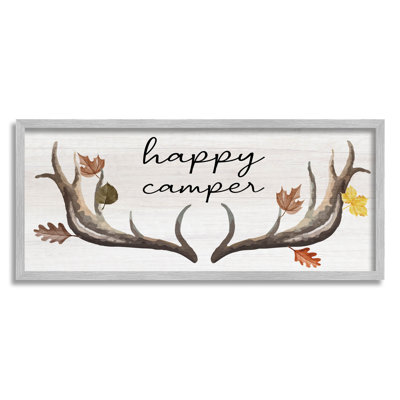 Joyeux campeur, bois d'automne, estampe numérique par Lil 'Rue
