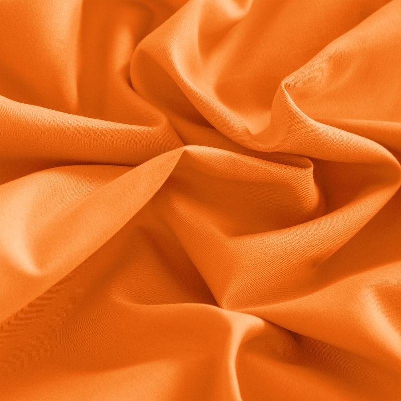 Drap-housse seulement, drap-housse à poche profonde en microfibre brossée 1800 - NTBAY, Orange, Drap-housse de taille simple