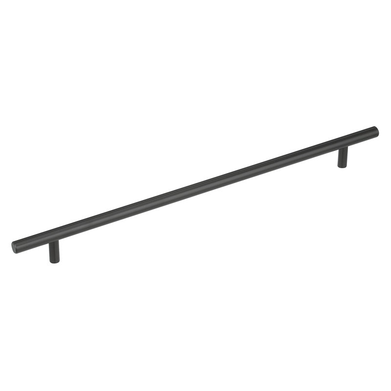 Poignée barre 12-5 / 8 po (320 mm) centre-à-centre noir mat, 12 5/8", Noir mat, 1
