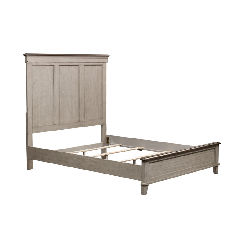 Cathleen Panel Bed, Dresser & Mirror, Two Nightstand Bedroom Set, Queen