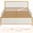 Rafela Upholstered Bed Modern Strip Headboard Footboard Full Size Platform Bed Frame with Heavy-Duty Metal Slats, No Box Spring Needed-1435916132-1436899317