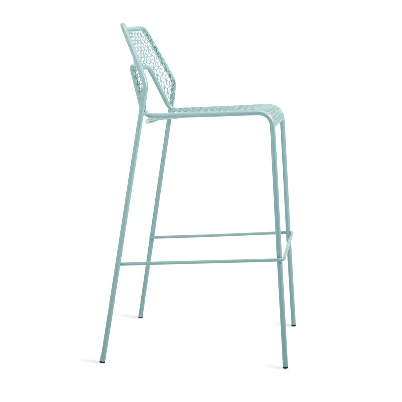 Hot Mesh Outdoor Bar Stool, Aqua, Bar Stool (30.5" Seat Height)