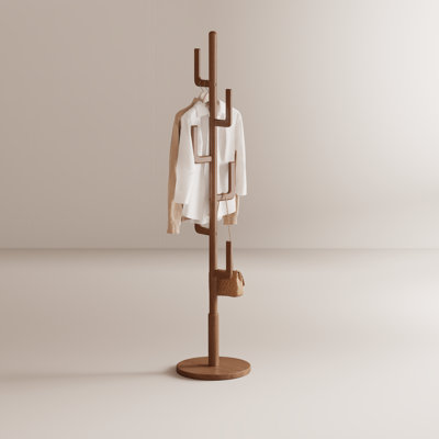 Casimir Cactus Solid Wood Coat Rack