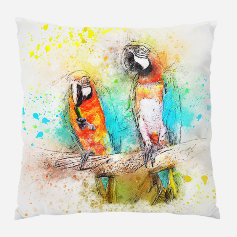 Coussin oiseau Wychwood, Intérieur, Microsuède