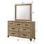 Ensemble de chambre à coucher à panneau classique avec finition brune-1043055256-1043055259