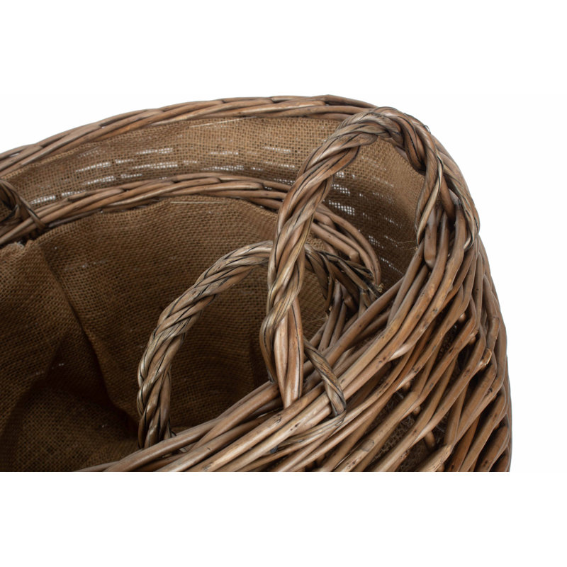 Stumpy Wicker 2 Piece Storage Basket Set