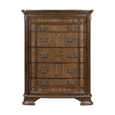 Elegant Design Traditional Dresser&Chest with Storage Drawers Wooden Formal Bedroom Furniture 1pc