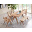 Table de salle à manger rectangulaire de style contemporain, table de cuisine