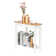 Guzi Simple And Irregular Sofa Table Light Walnut Colour White
