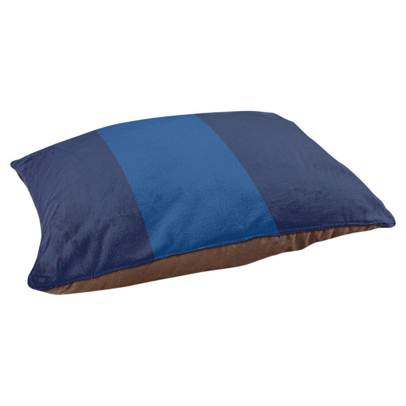 Coussin Tennessee, Bleu marine / bleu royal / bleu marine, Moyen (l 28 po x P 18 po x H 9,5 po)