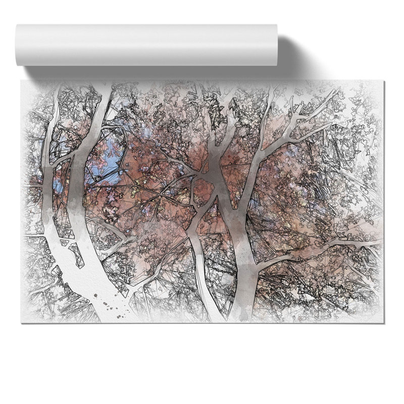 Maple Tree Vol.2 Sketch - Unframed Graphic Art, 21cm H x 30cm W x 0.1cm D