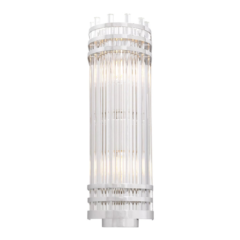 Gulf 2 - Light Flush Mounted Sconce, Silver, 15" H x 5" W x 5" D