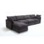 Canapé modulaire polyvalent en forme de U avec revêtement sophistiqué pour le salon-1841193098