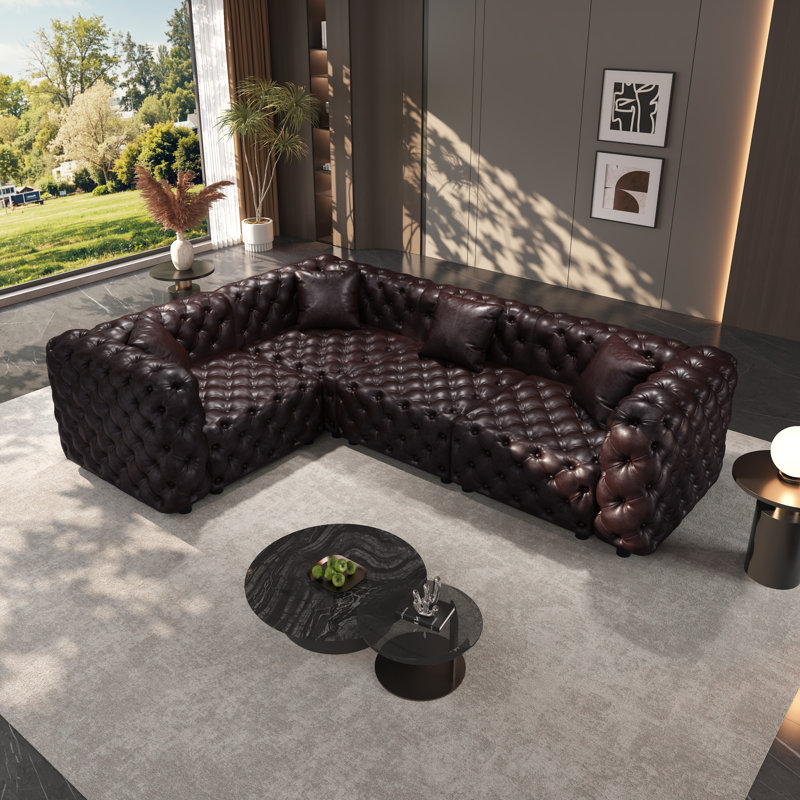 Canapé modulaire en cuir synthétique 103,8