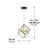 1 - Light Gold/Black LED Sphere Pendant
