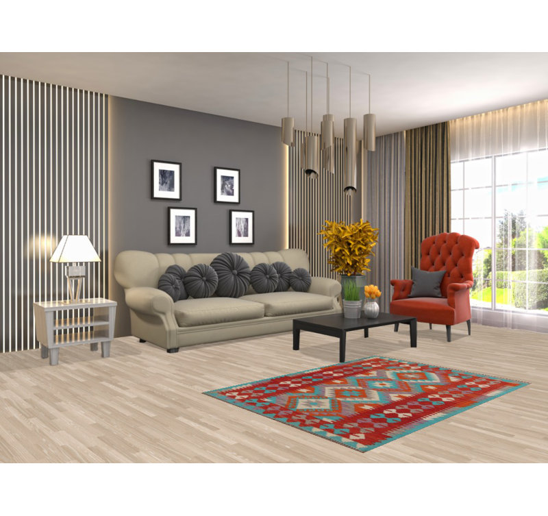 Tapis décoratif South Western Kilim 3 x 5