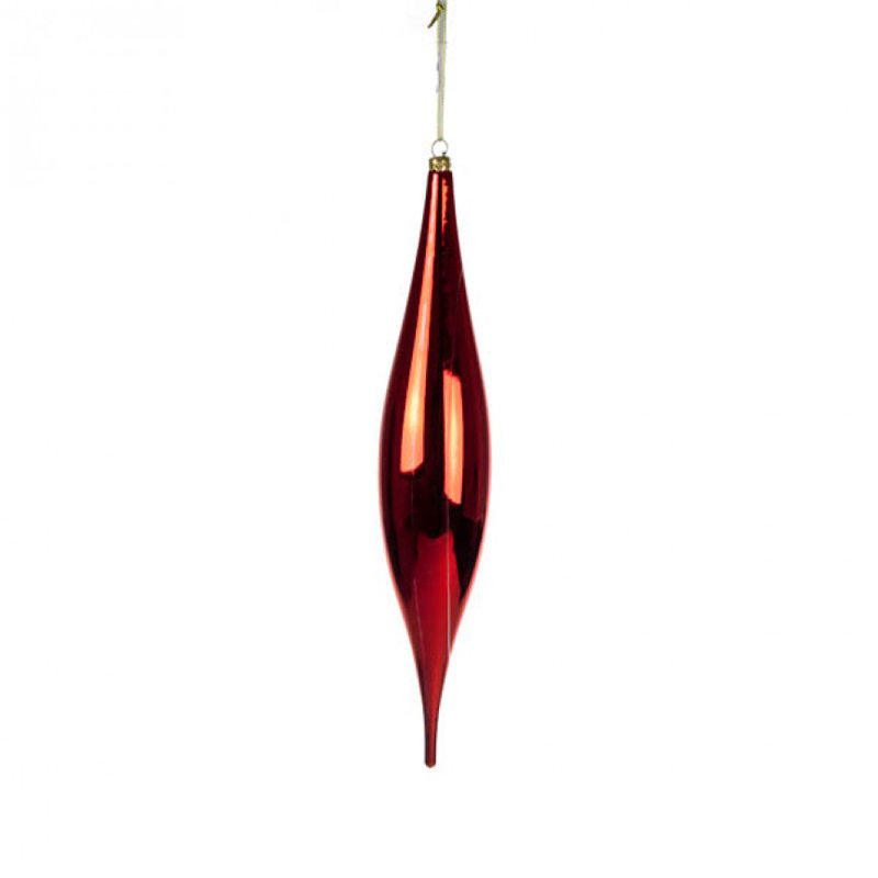 Finial Ornament, 54cm H x 10cm W, Red