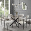 Gundolf Round Metal Base Dining Table-749998827