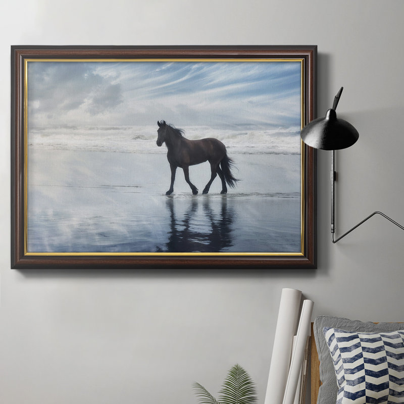 Toile encadrée de qualité supérieure Horse Motion VI - prête à être accrochée, L 18 po x H 27 po x P 2,5 po