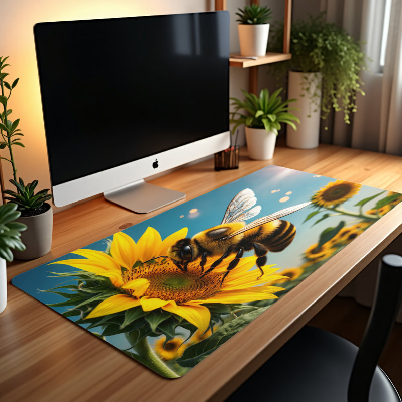 Polyester Desk Pad, 14.4x12.1