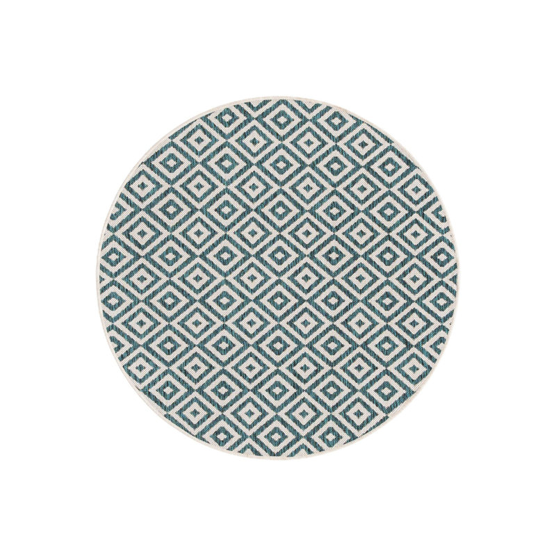 Tapis intérieur / extérieur Costa Rica, Rond 4 pi 1 po