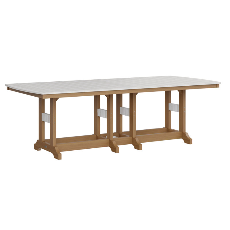 Garden Classic Outdoor Dining Table, Seashell, Natural Teak