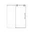 Porte de douche coulissante simple sans cadre l 56 à 60 po x H 72 po - verre trempé transparent de 5/16 po (8 mm), conception à dérivation-130702658