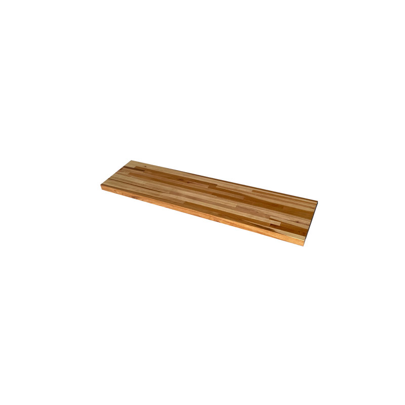 Dauna Solid Wood Accent Shelf, 1.5" x 8" x 48", Brown